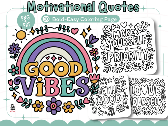 Motivational Quotes Coloring Pages