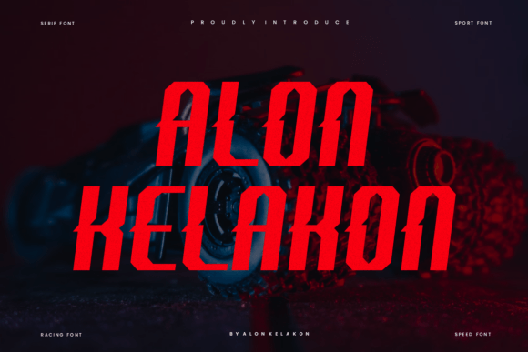 Racer Qacko Font PNG with transparent background - Preview 1