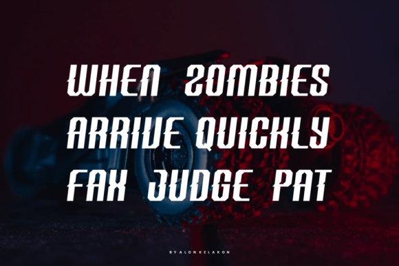 Racer Qacko Font PNG with transparent background - Preview 3