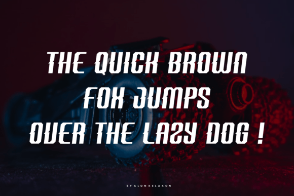 Racer Qacko Font PNG with transparent background - Preview 4