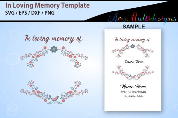 1 In Loving Memory Template Designs & Graphics