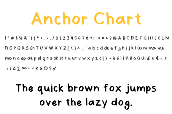 Anchor Chart Font - Preview 4