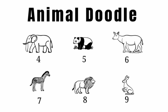Animal Doodle Font - Preview 3