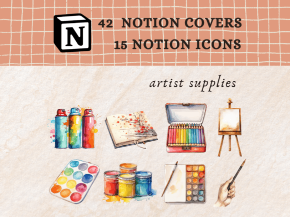 Artist Supplies Notion Icons