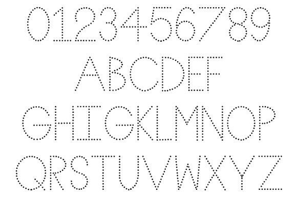 Bn101 Dotted Tracing Font - Preview 1