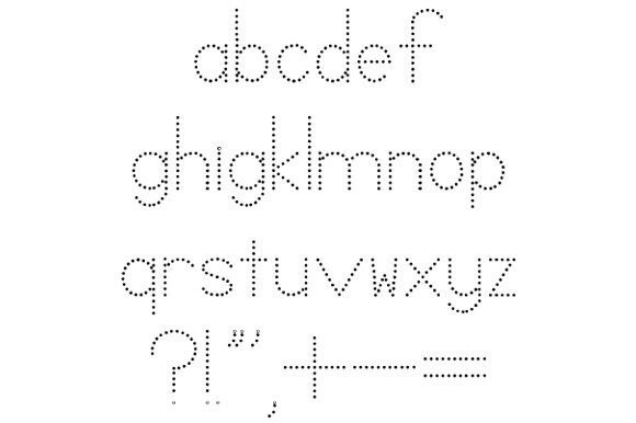 Bn101 Dotted Tracing Font - Preview 2
