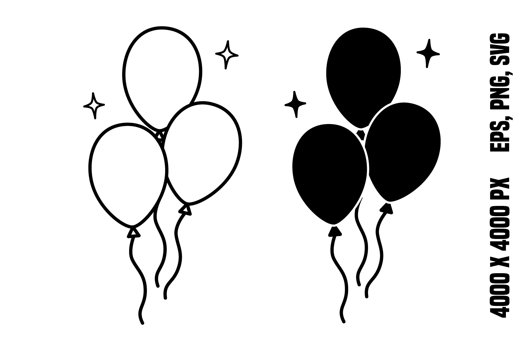 Balloons Icons Graphic by YuliDor · Creative Fabrica