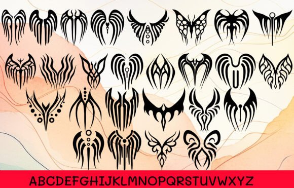 Beautiful Angel Wings Font - Preview 1