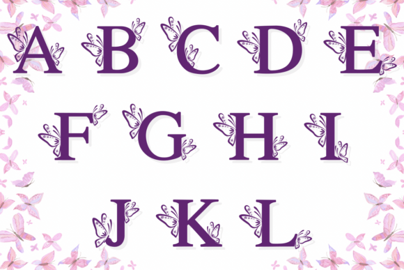 Beautiful Butterfly Font - Preview 1