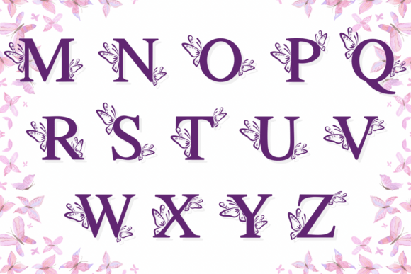 Beautiful Butterfly Font - Preview 2