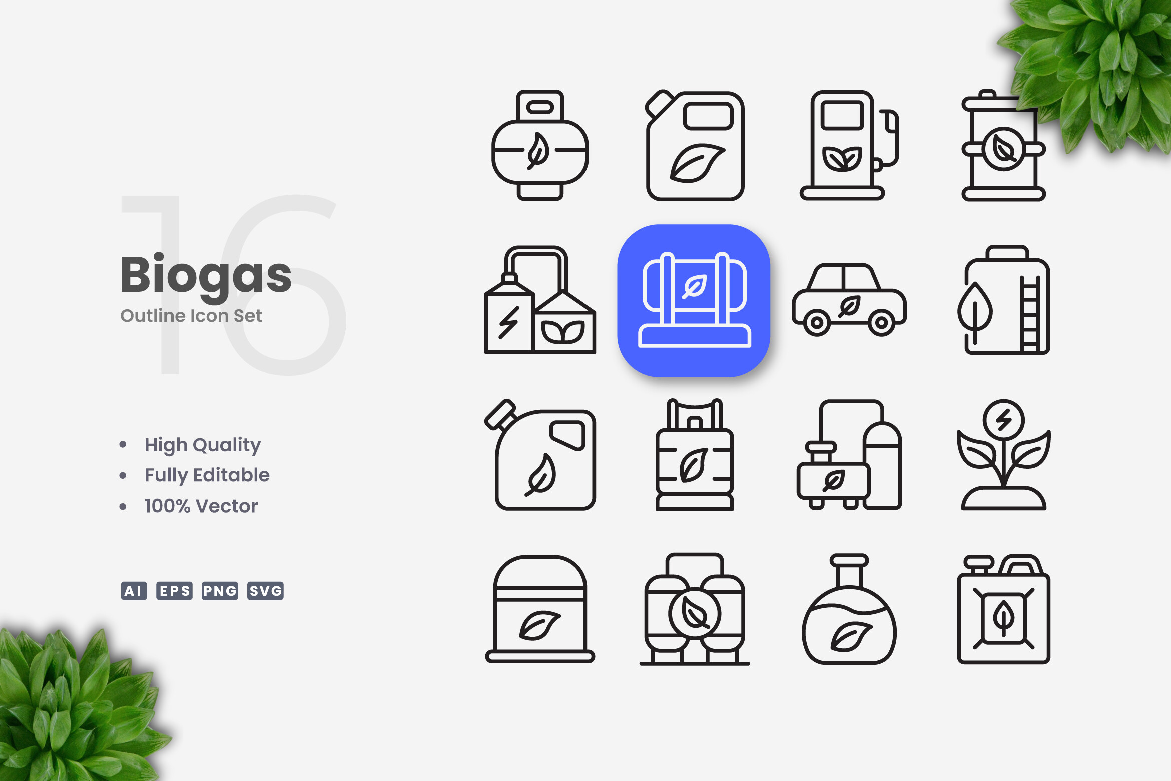 Biogas Icons Graphic by upnowgraphic · Creative Fabrica