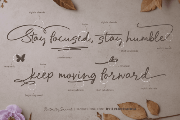 Butterfly Serenade Font - Preview 1