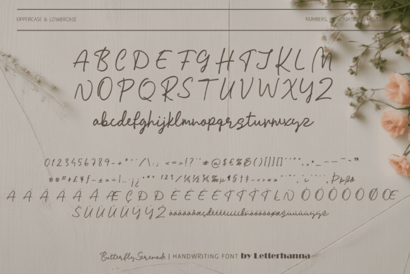 Butterfly Serenade Font - Preview 2