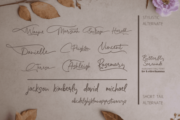 Butterfly Serenade Font - Preview 3
