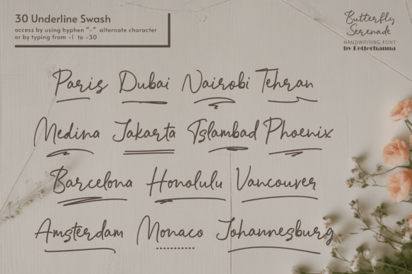 Butterfly Serenade Font - Preview 4