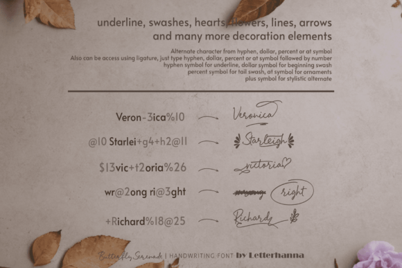 Butterfly Serenade Font - Preview 6