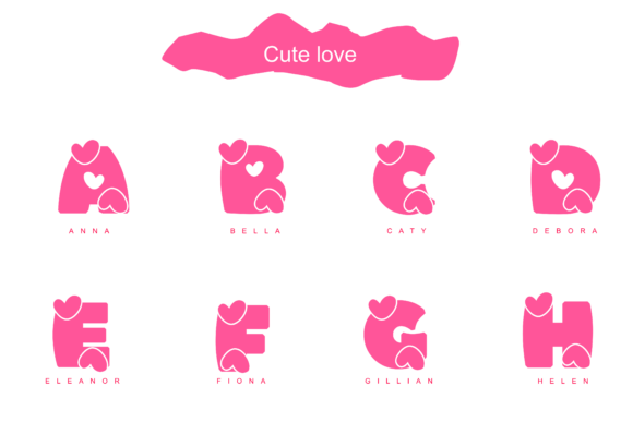 Cute Love Font - Preview 2