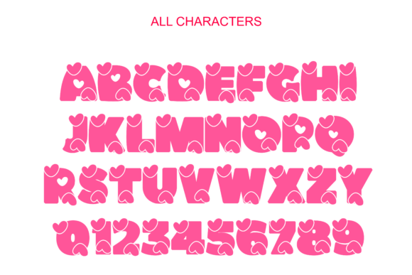 Cute Love Font - Preview 6
