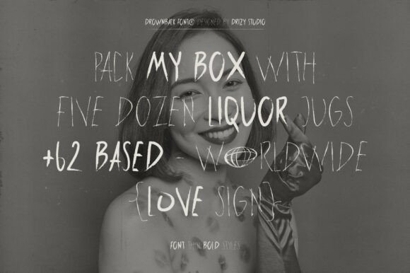 Drownback Font - Preview 1