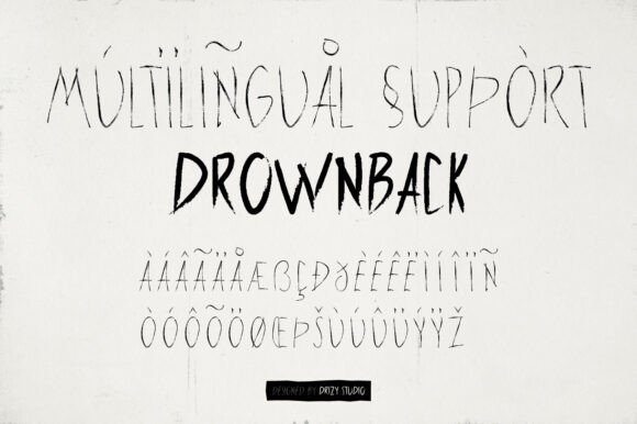 Drownback Font - Preview 5