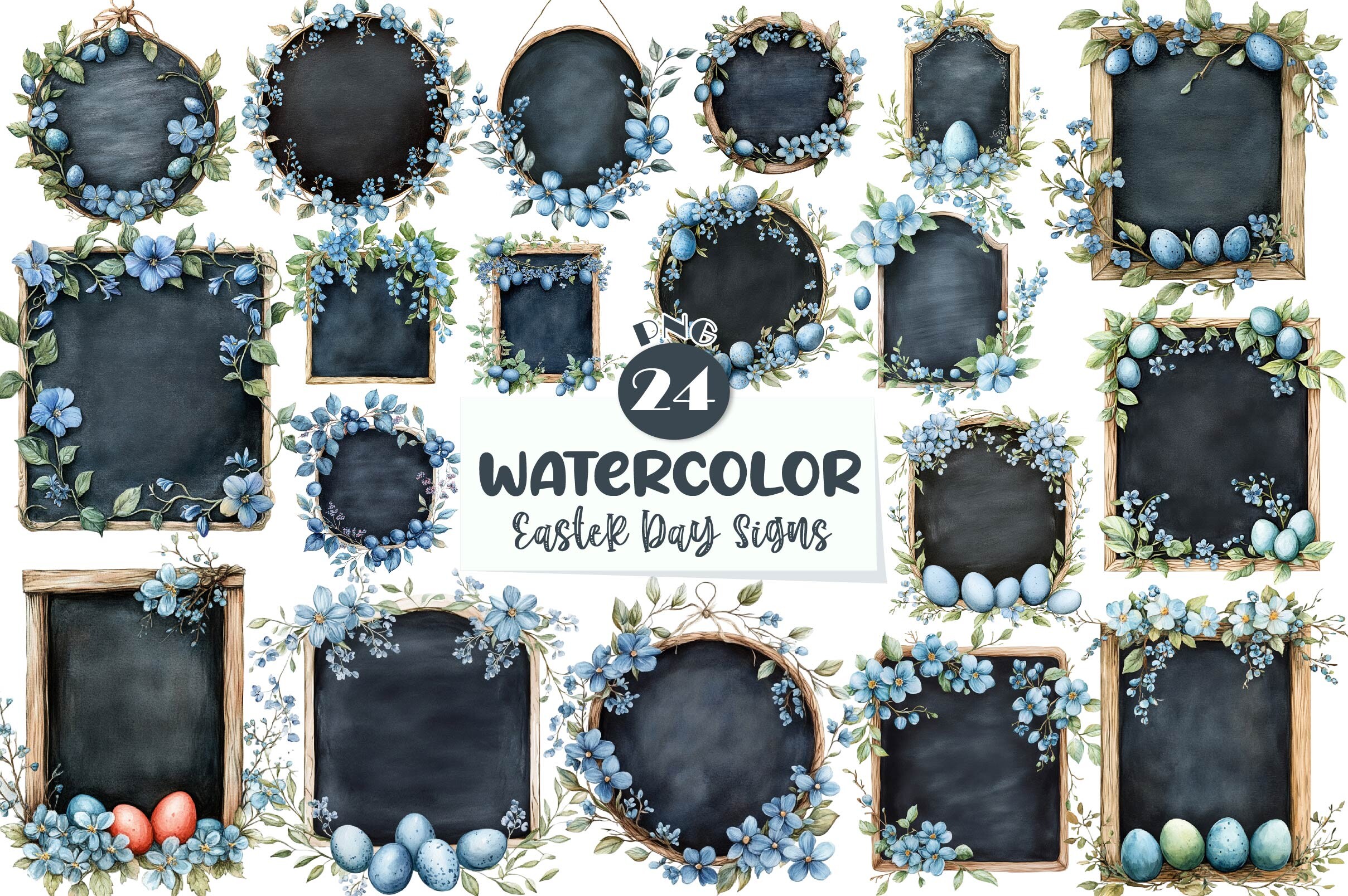 Easter Day Signs Clipart Graphic by Dreamshop · Creative Fabrica