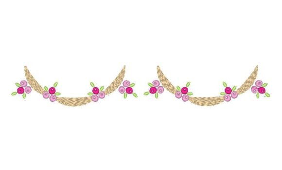 Flower with Cut Work Border
