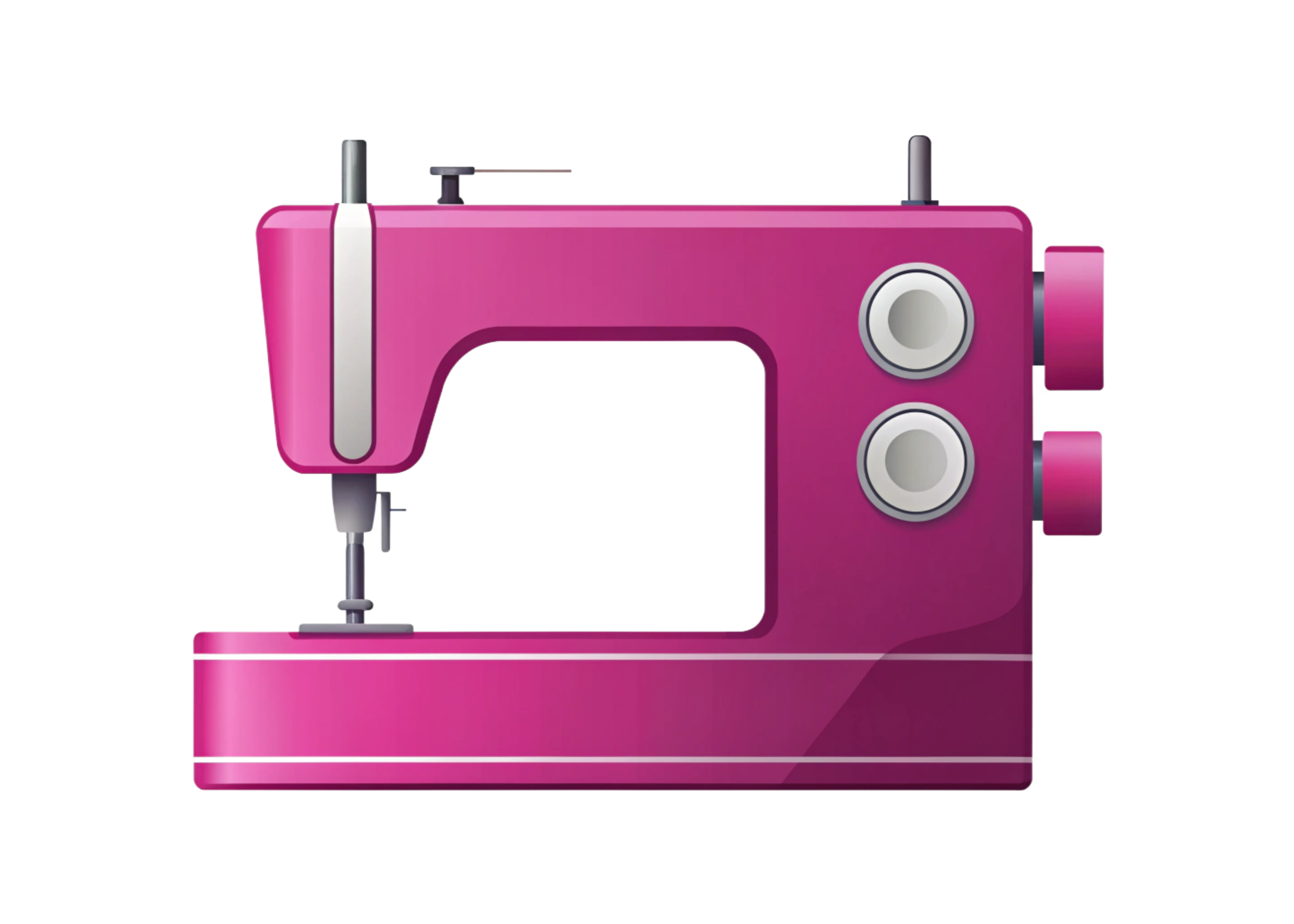 Free Watercolor 3D Sewing Machine 8 PNG
