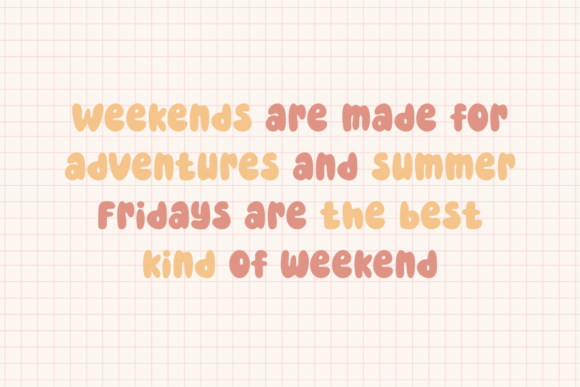 Friday Summer Font - Preview 2