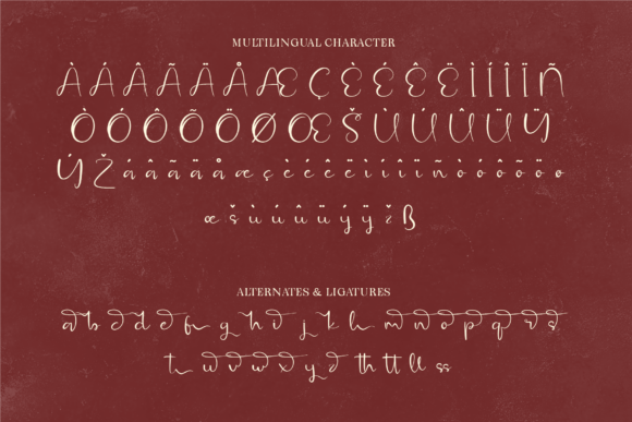 Galine Amours Font font preview - 1
