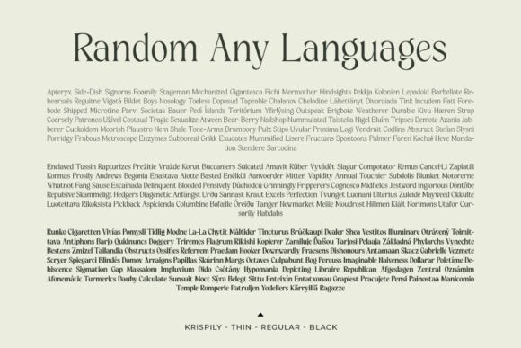 Gispily Font PNG with transparent background - Preview 4