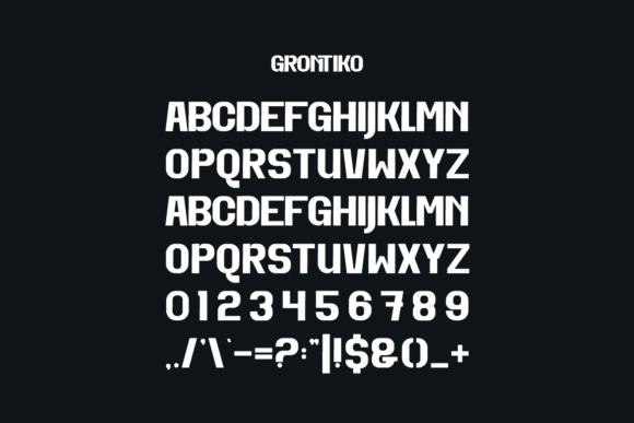Grontiko Font - Preview 2