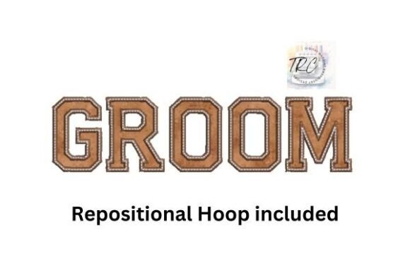 Groom Applique Embroidery Design