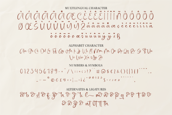 Hallcyra Calligra Font PNG with transparent background - Preview 4