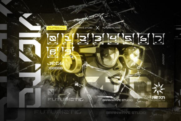 Jeck Font PNG with transparent background - Preview 4