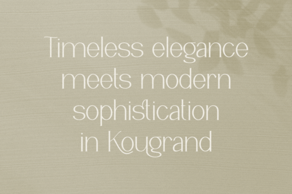 Kougrand Font PNG with transparent background - Preview 1