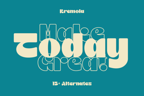 Kremola Font PNG with transparent background - Preview 2