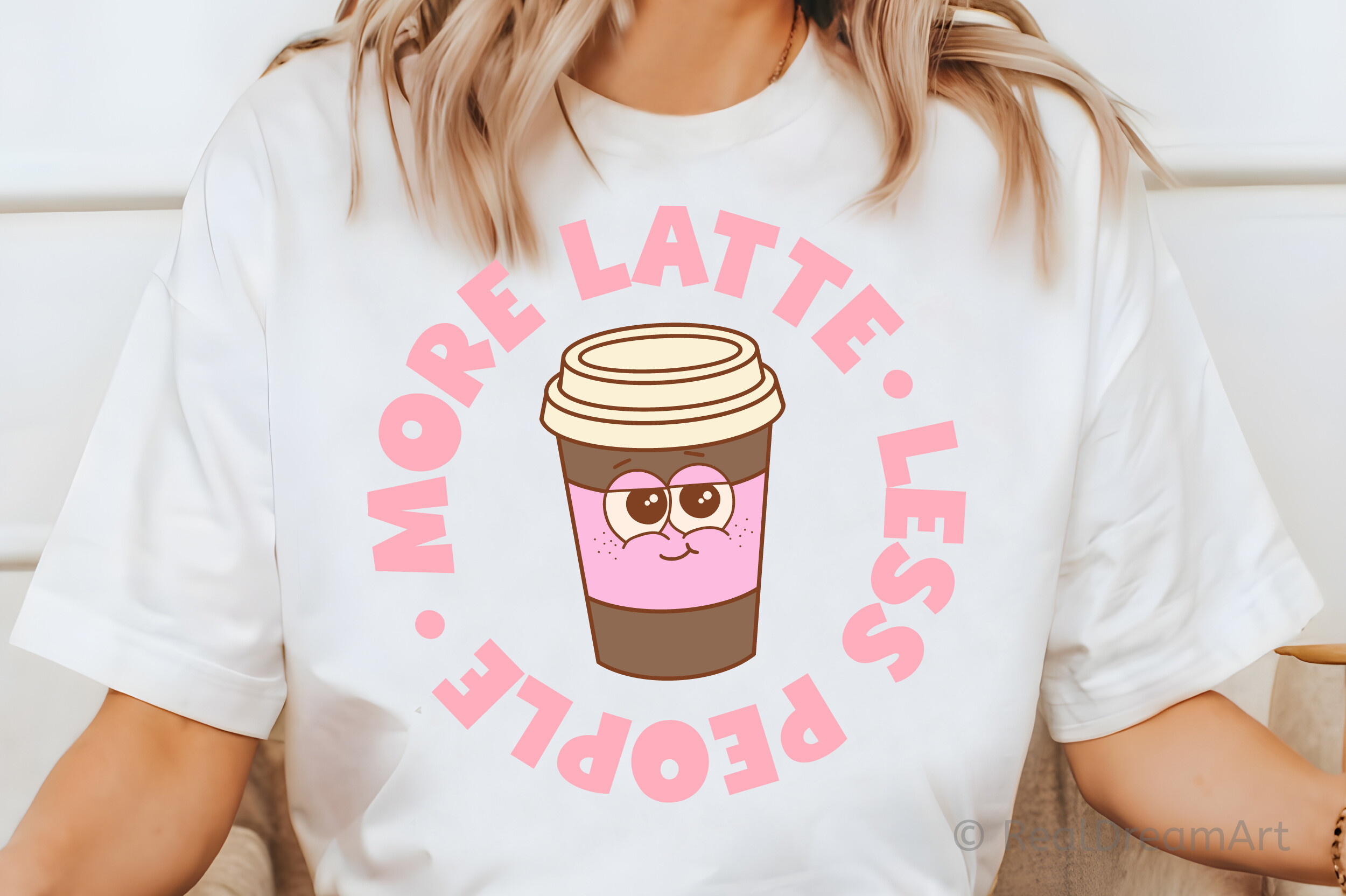 Less People More Latte Svg Graphic by RealDreamArt · Creative Fabrica