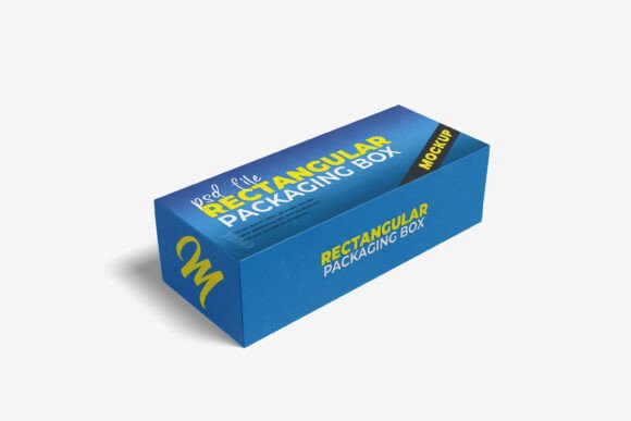 Long Rectangular Box Mockup Graphic Boxes & Cartons By Kenrichi