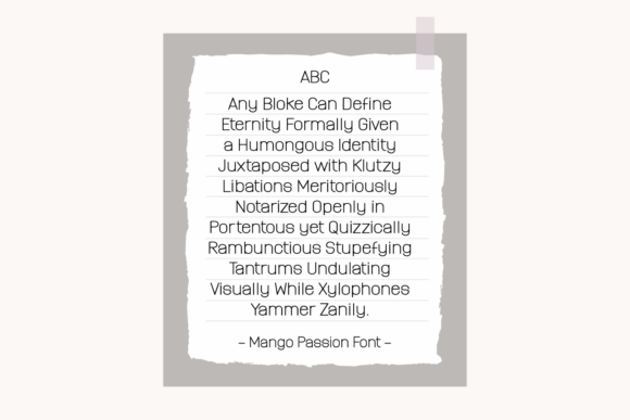 Mango Passion Font PNG with transparent background - Preview 3