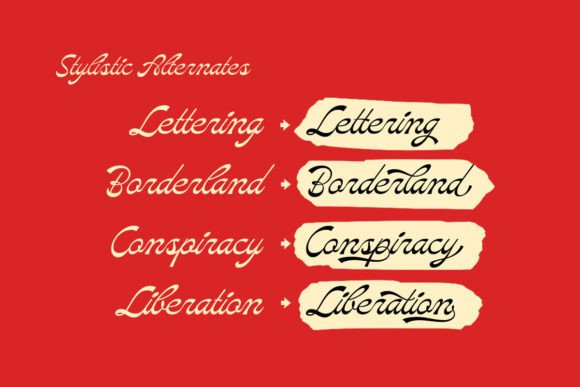Marlean Font PNG with transparent background - Preview 5