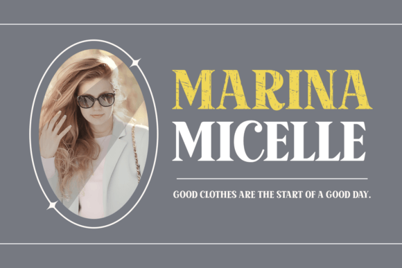 Moment Vintage Font PNG with transparent background - Preview 4