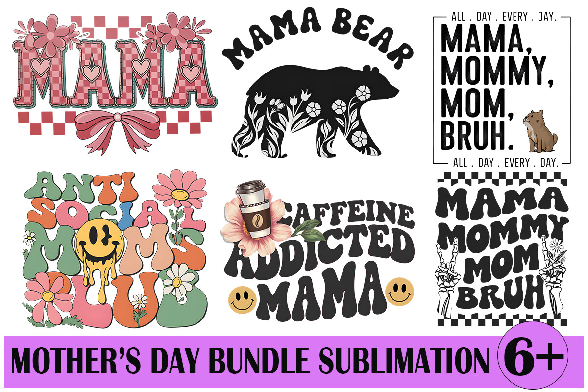 Mother Day Bundle Sublimation Graphic by nakedbymimi · Creative Fabrica