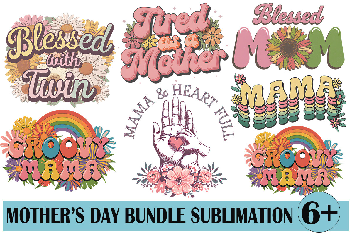 Mother Day Bundle Sublimation Graphic by nakedbymimi · Creative Fabrica