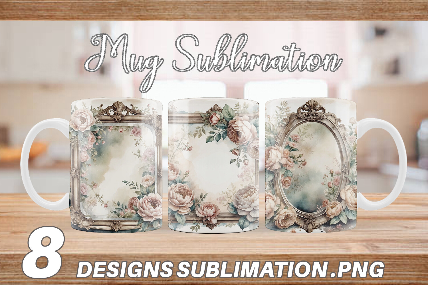Mug Wrap Antique Mirror