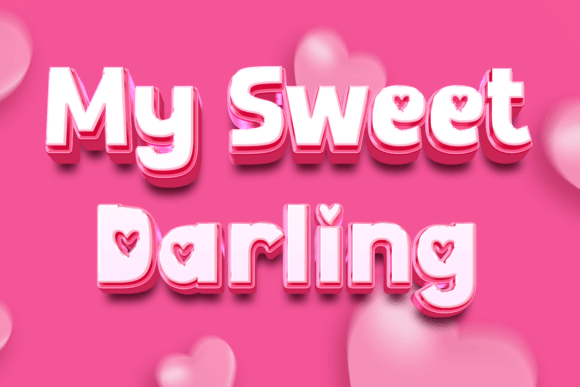 Precious Love Font PNG with transparent background - Preview 3