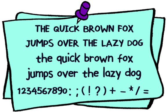 Santai Comic Font PNG with transparent background - Preview 3