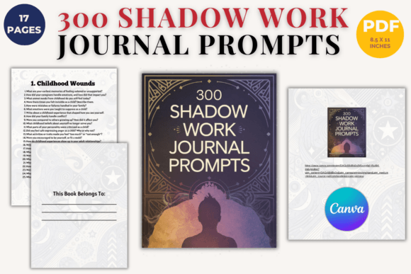 Shadow Work Journal | Editable PDF |