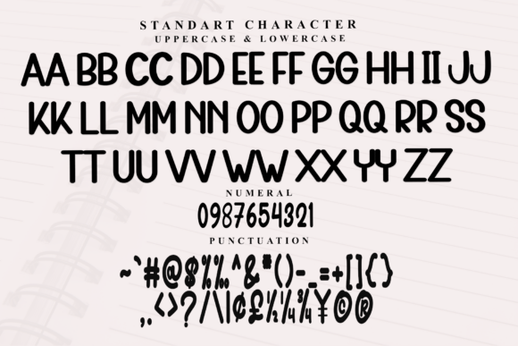 Smile Simple Font PNG with transparent background - Preview 4
