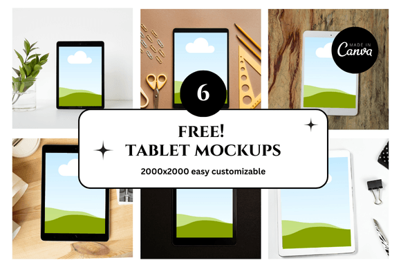 Tablet Etsy Canva Mockup