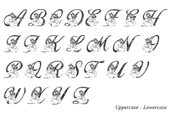 Bella Flower Monogram Font - Preview 5